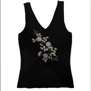 The Limited Embroidered Sweater Tank